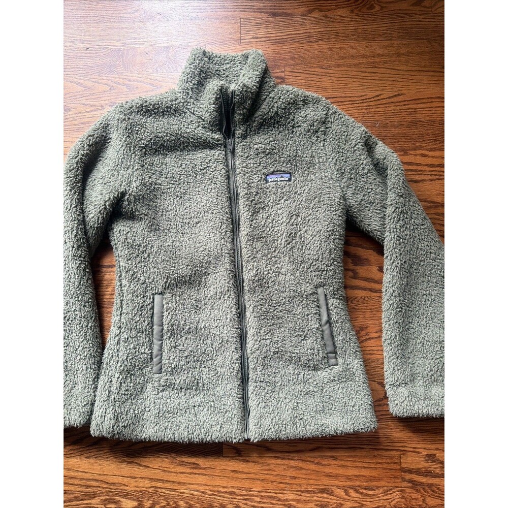 Patagonia Womens Los Gatos 1/4 Zip Fleece Pullover Jacket Green Medium